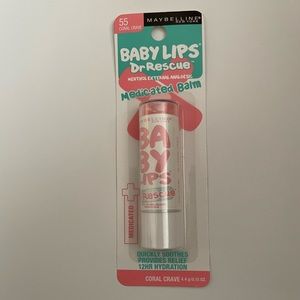 Maybelline Baby Lips Moisturizing Medicated lip balm with menthol Coral Craze